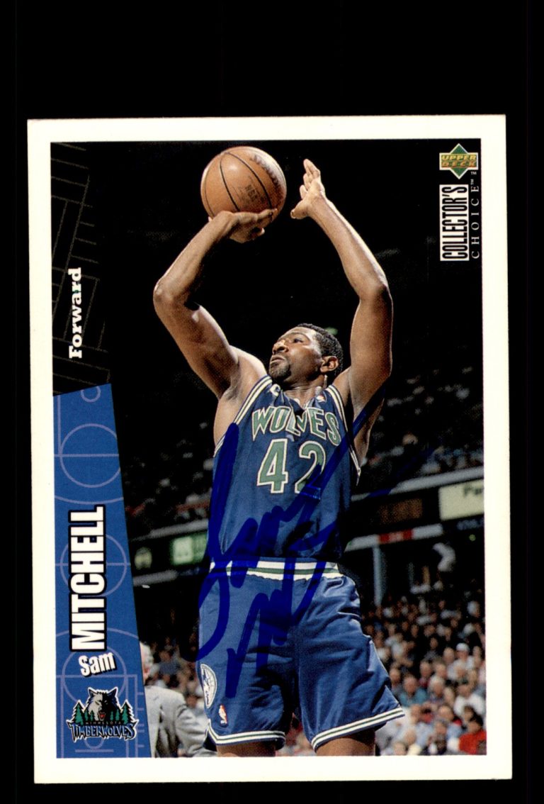Signed Basketball Card Auto Sam Mitchell 1996-97 Collector's Choice #92 Spanish
