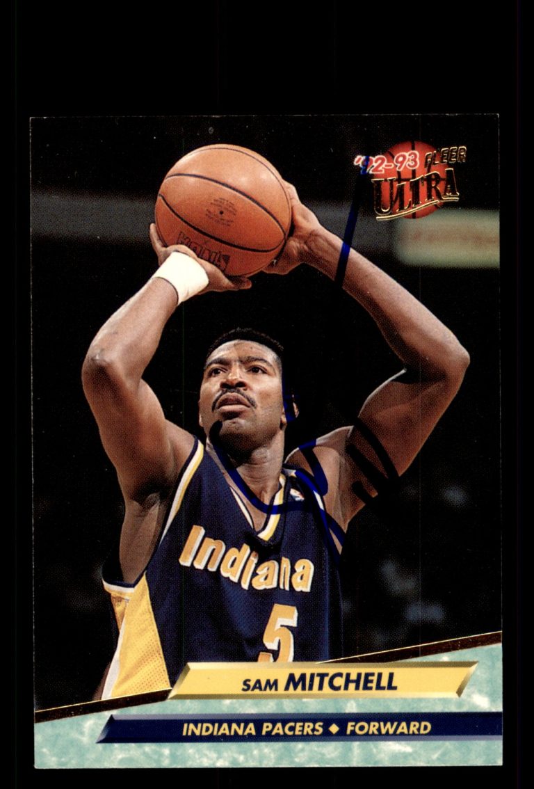 Signed Basketball Card Auto Sam Mitchell 1992-93 Ultra #275 Indiana Pacers