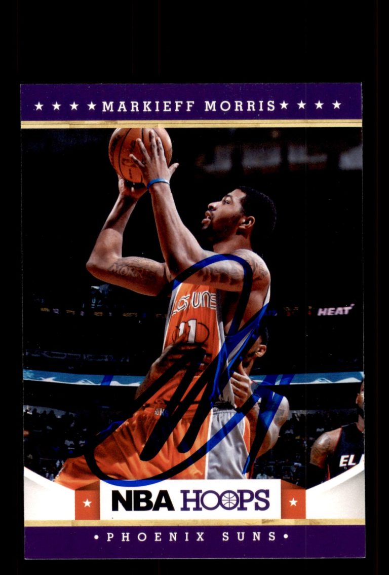 Signed Basketball Card Auto Markieff Morris 2012-13 Hoops #234 Phoenix Suns