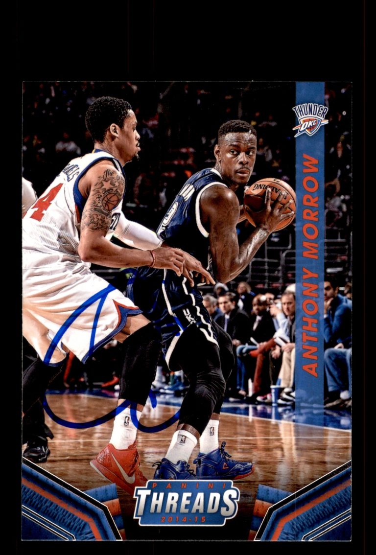 Signed Basketball Card Auto Anthony Morrow 2014-15 Panini Threads #11 Thunder