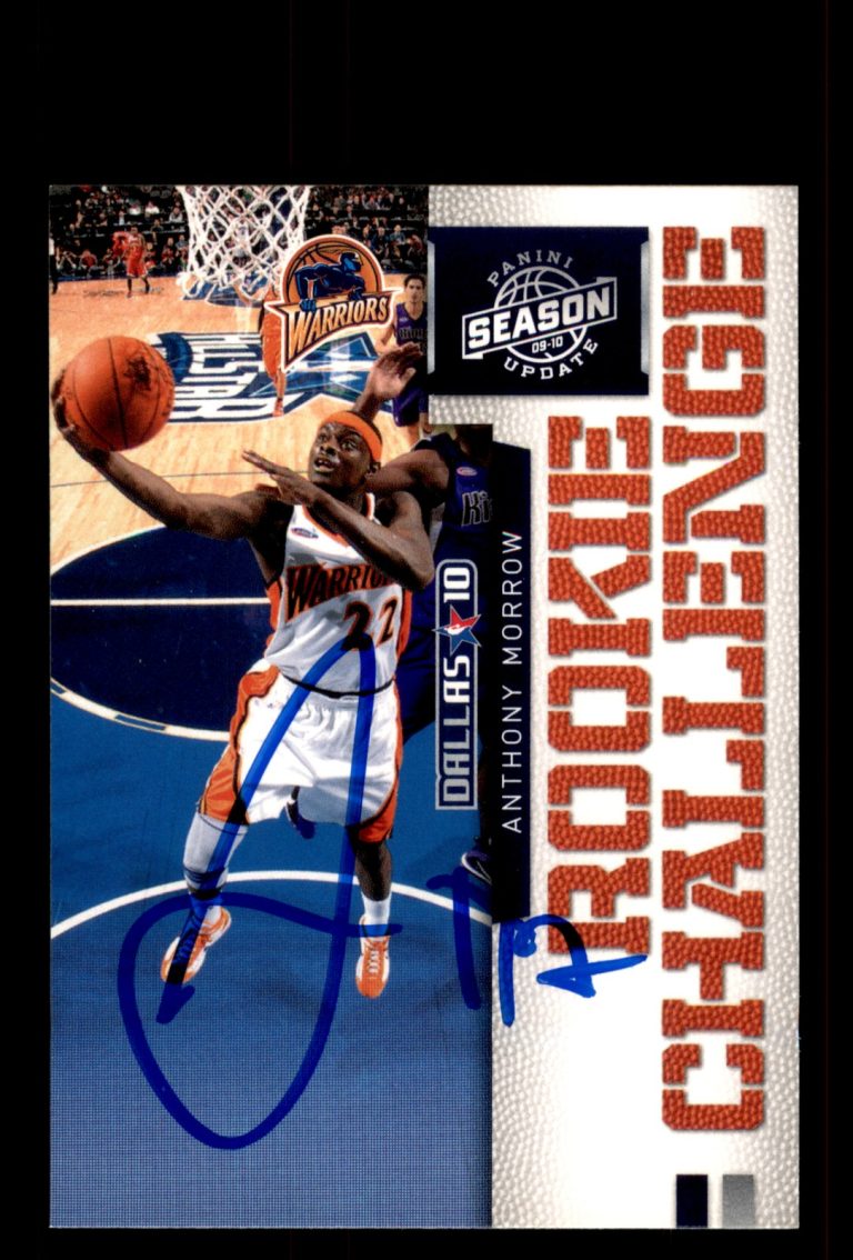 Signed Basketball Card Auto Anthony Morrow 2009-10 Panini Season Update #4