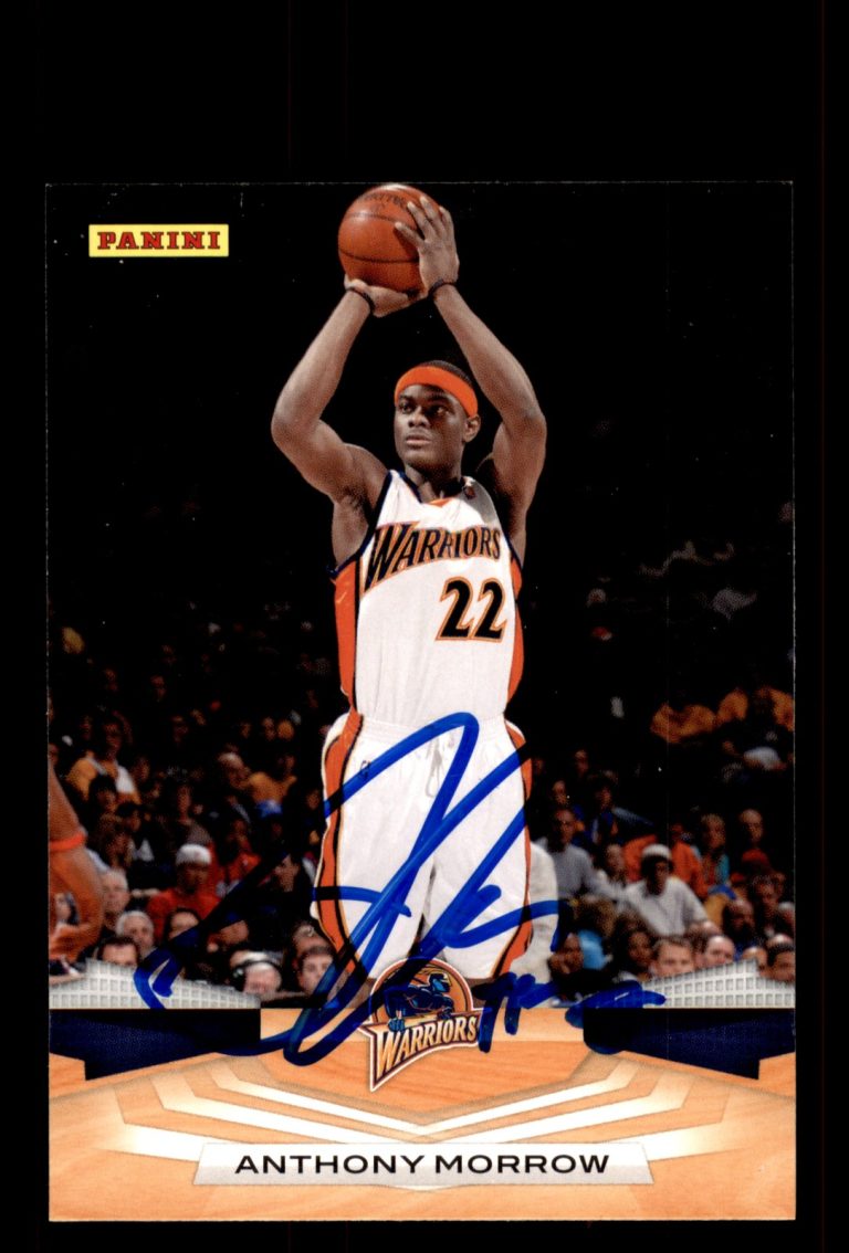 Signed Basketball Card Auto Anthony Morrow 2009-10 Panini #247 Golden State