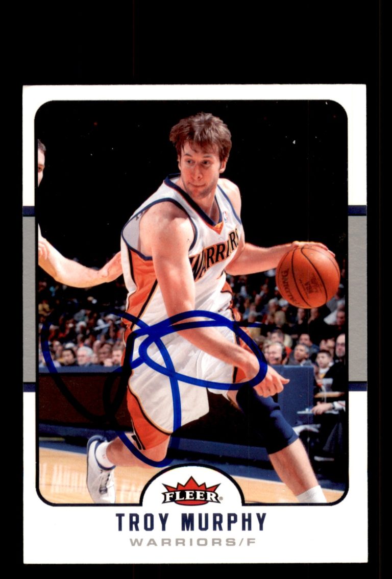 Signed Basketball Card Auto Troy Murphy 2006-07 Fleer #61 Golden State Warriors