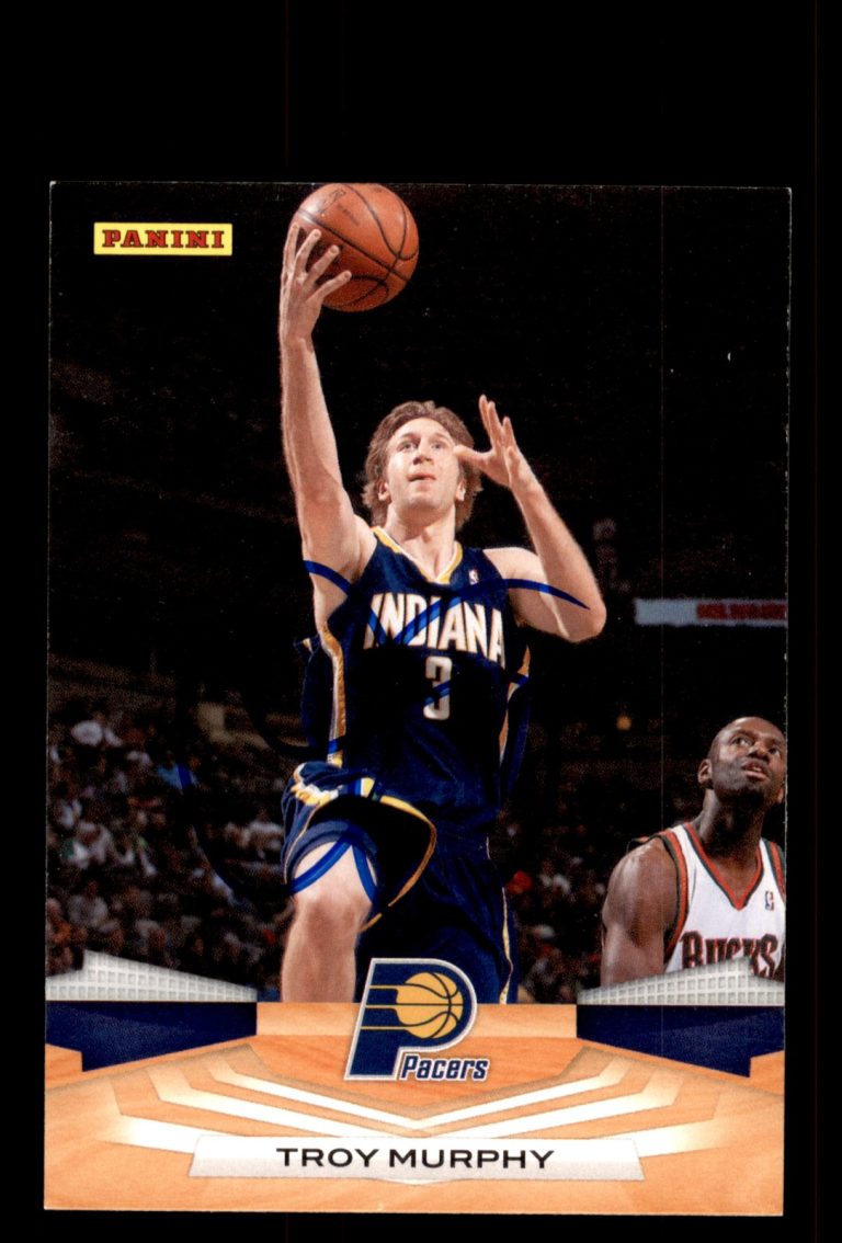 Signed Basketball Card Auto Troy Murphy 2009-10 Panini #92 Indiana Pacers