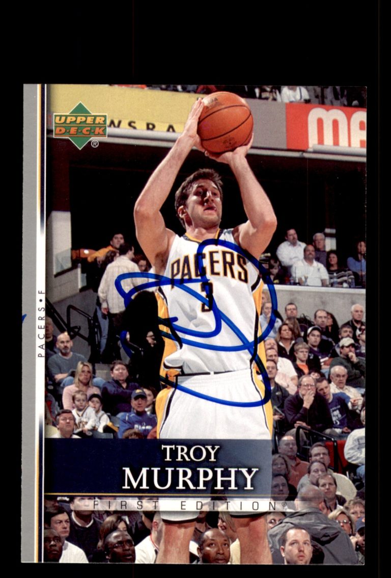 Signed Basketball Card Auto Troy Murphy 2007-08 Upper Deck First Edition #135