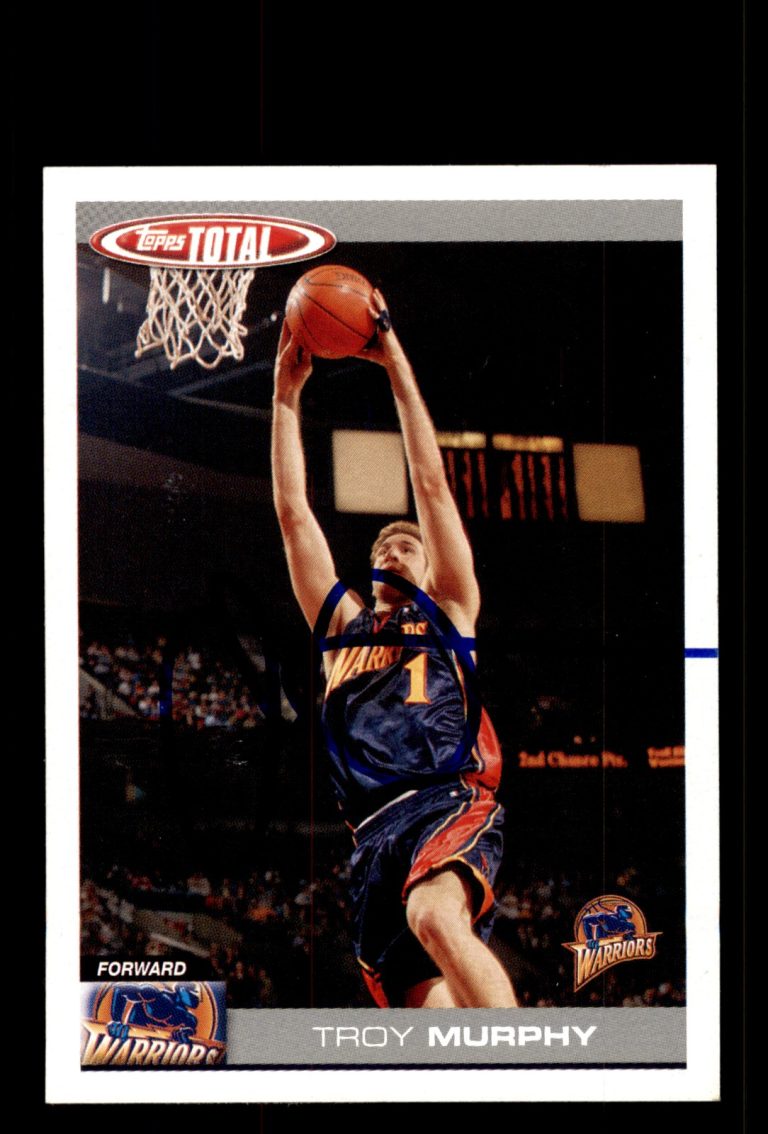Signed Basketball Card Auto Troy Murphy 2004-05 Topps Total #190 Warriors