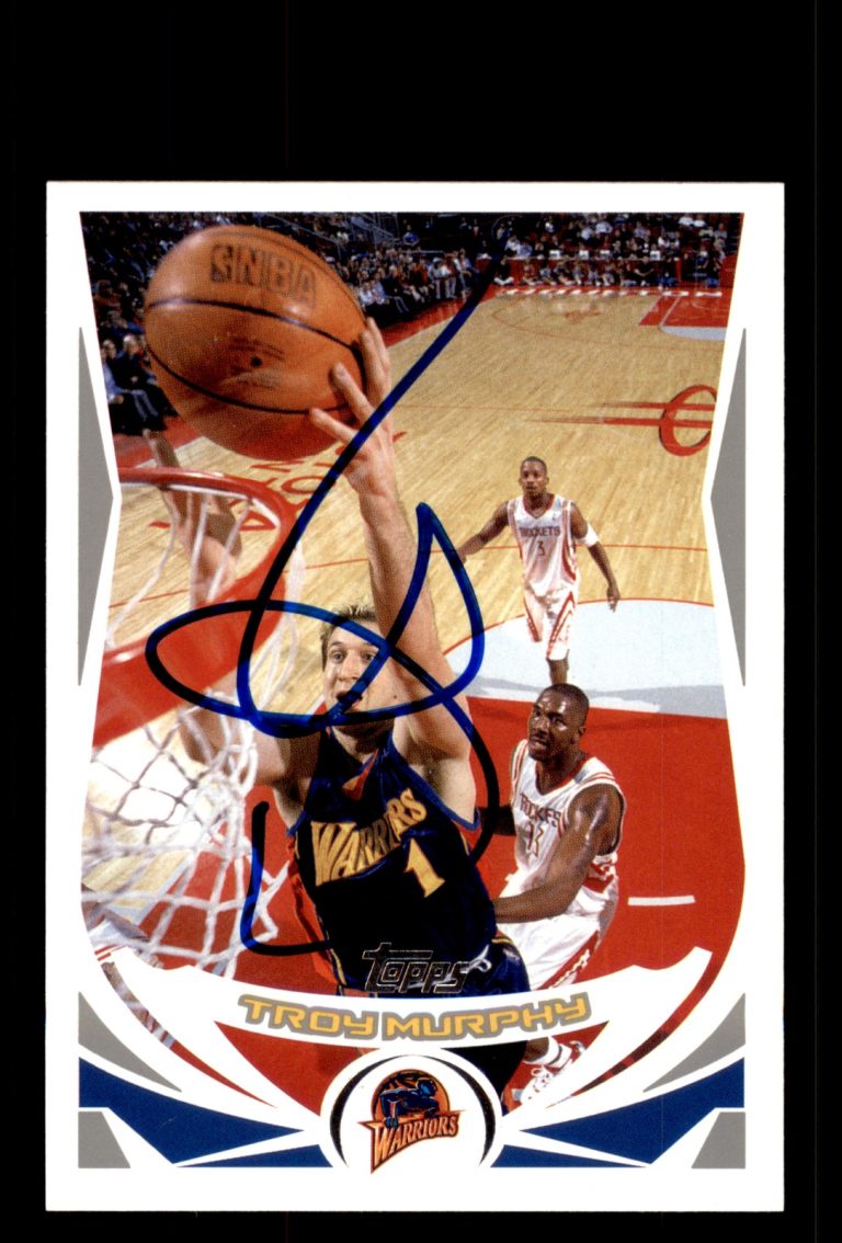 Signed Basketball Card Auto Troy Murphy 2004-05 Topps #194 Golden State Warriors