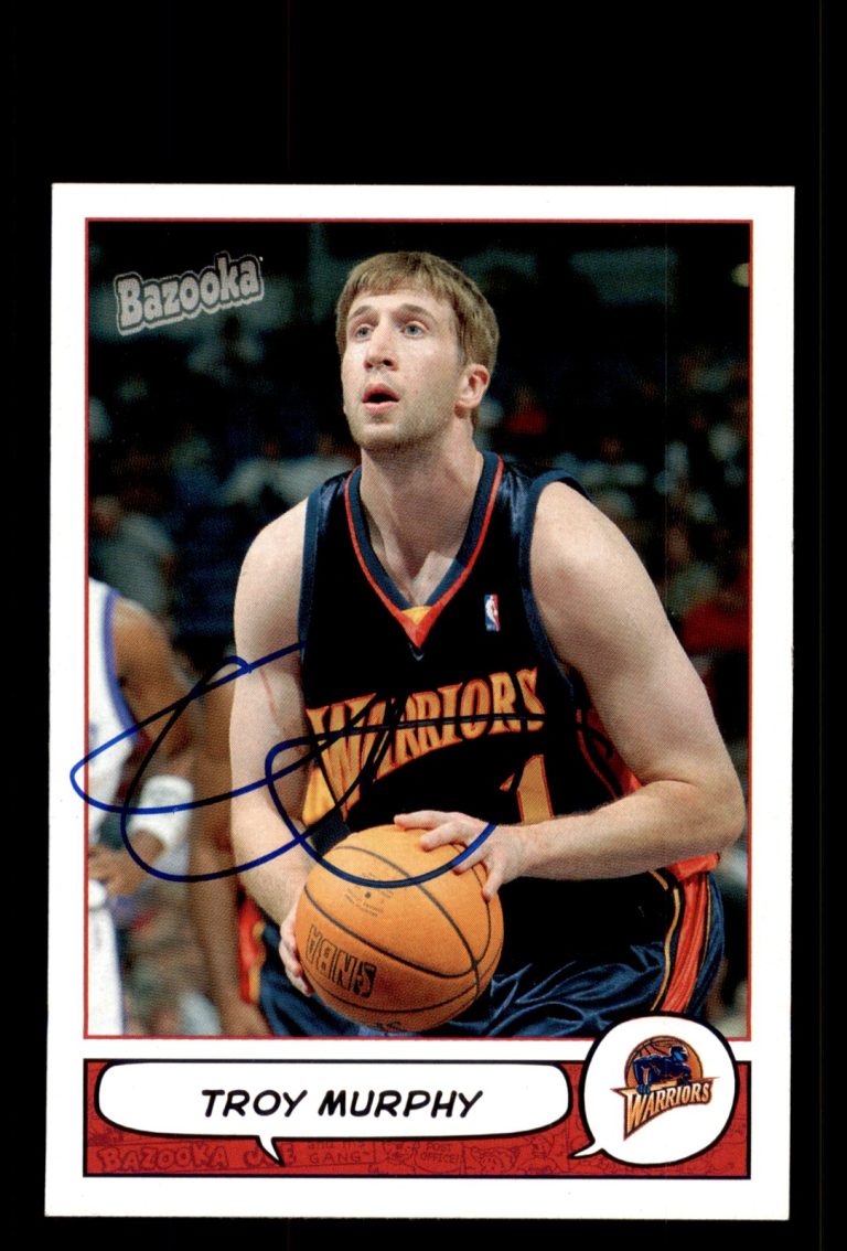 Signed Basketball Card Auto Troy Murphy 2004-05 Bazooka #71 Warriors