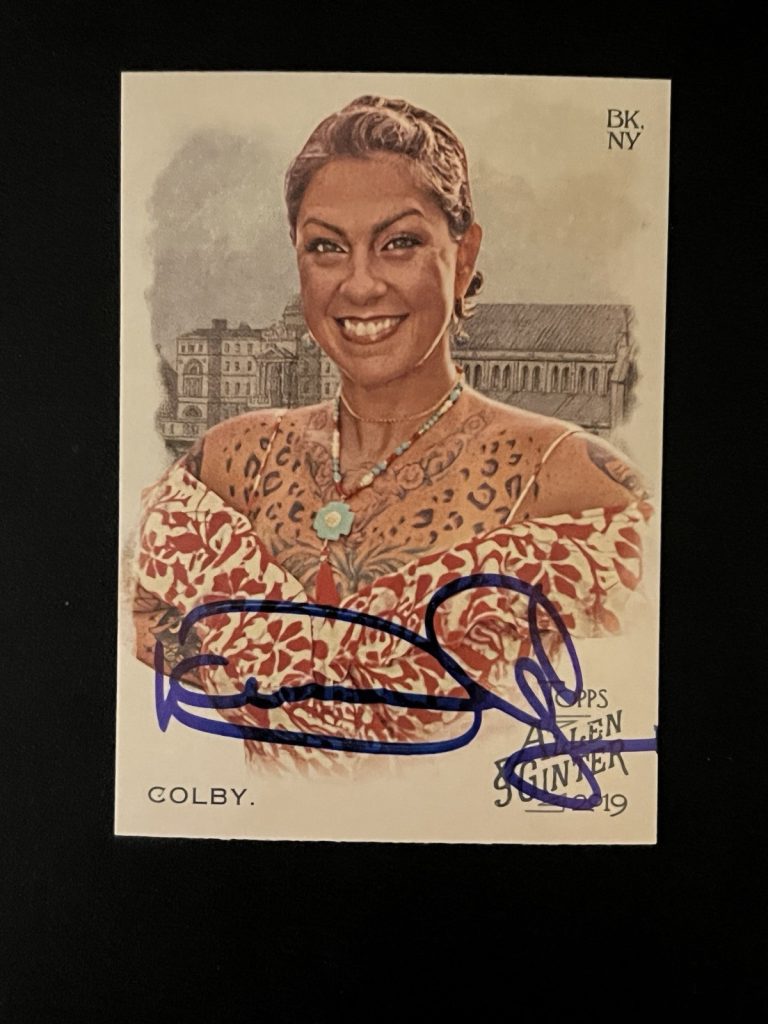 Signed Baseball Card Auto Danielle Colby 2019 Topps Allen & Ginter #175