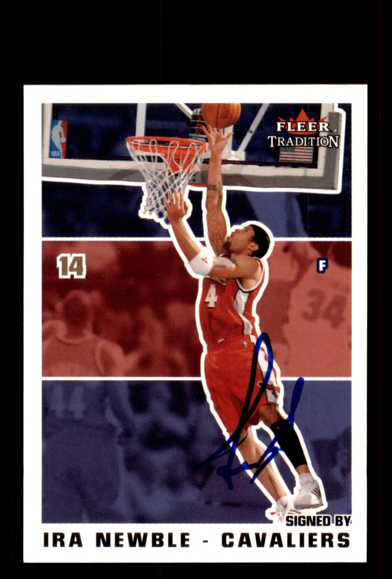 Signed Basketball Card Auto Ira Newble 2003-04 Fleer Tradition #124 Cavaliers