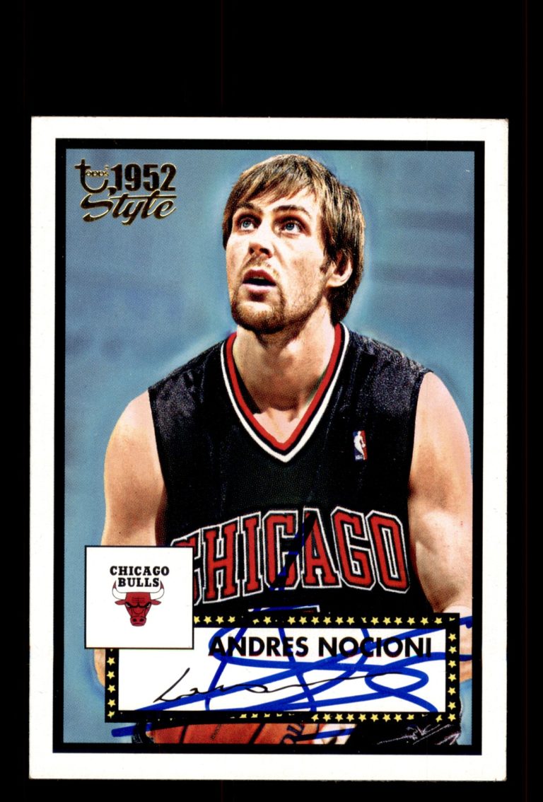 Signed Basketball Card Auto Andres Nocioni 2005-06 Topps 1952 Style #40