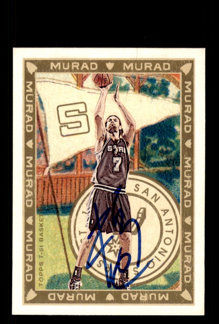 Signed Basketball Card Auto Fabricio Oberto 2008-09 Topps T-51 Murad #123 Spurs