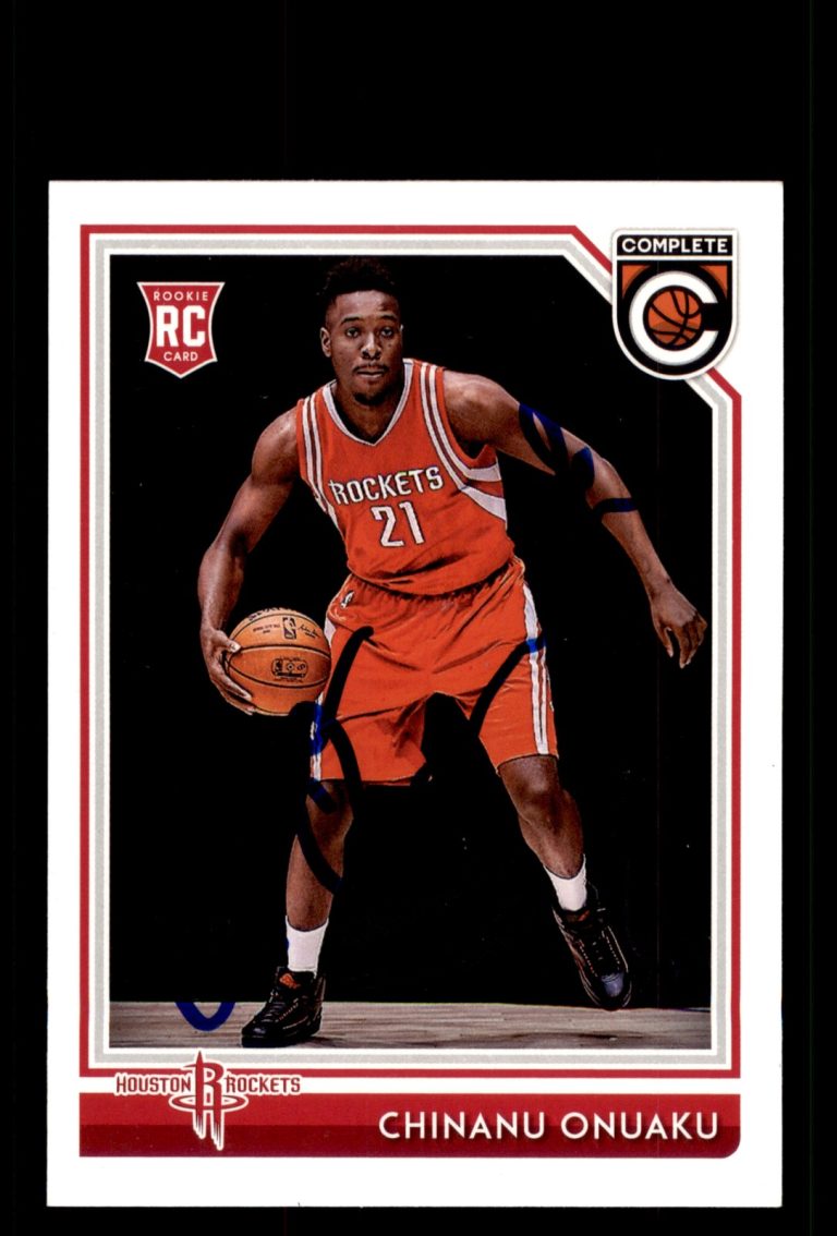 Signed Basketball Card Auto Chinanu Onuaku 2016-17 Panini Complete #299 Rockets