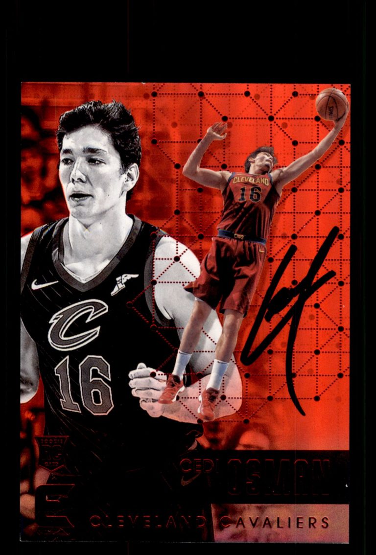 Signed Basketball Card Auto Cedi Osman 2017-18 Panini Essentials #163 Cavaliers