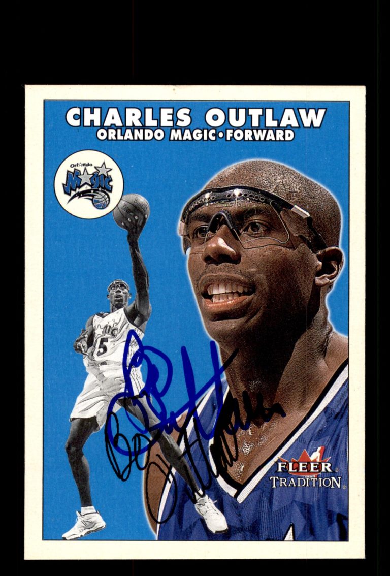 Signed Basketball Card Auto Charles Outlaw 2000-01 Fleer Tradition #160 Magic