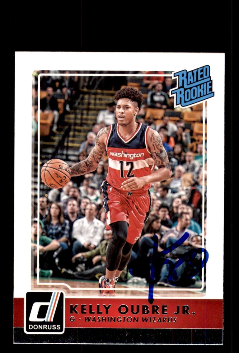 Signed Basketball Card Auto Kelly Oubre Jr. 2015-16 Donruss #243 Wizards