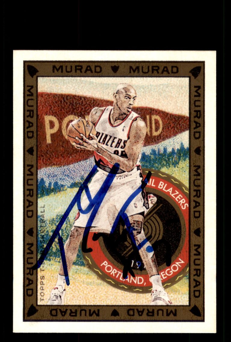 Signed Basketball Card Auto Travis Outlaw 2008-09 Topps T-51 Murad #86