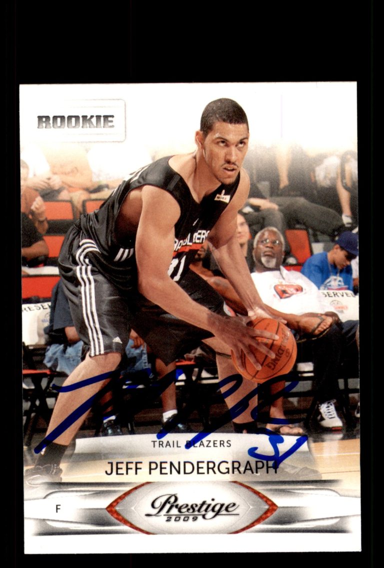 Signed Basketball Card Auto Jeff Pendergraph 2009-10 Panini Prestige #181
