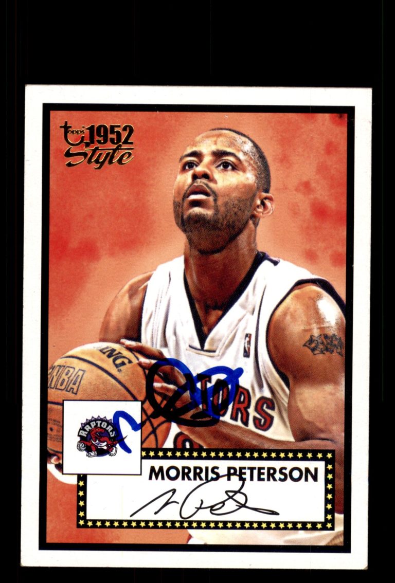 Signed Basketball Card Auto Morris Peterson 2005-06 Topps 1952 Style #4