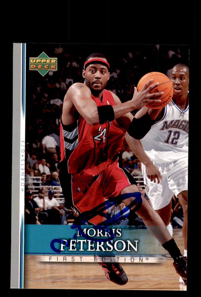 Signed Basketball Card Auto Morris Peterson 2007-08 Upper Deck First Edition