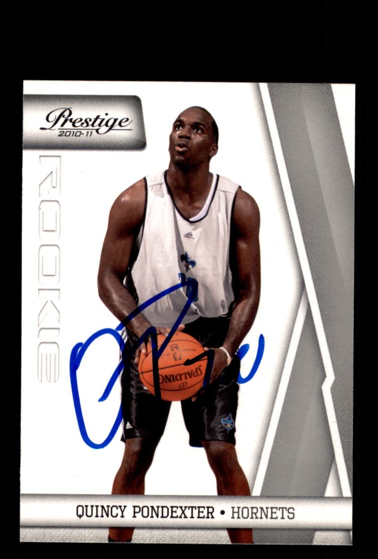 Signed Basketball Card Auto Quincy Pondexter 2010-11 Panini Prestige #235