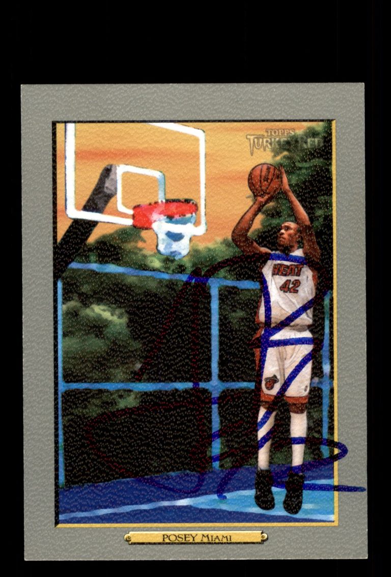 Signed Basketball Card Auto James Posey 2006-07 Topps Turkey Red #125 Miami Heat