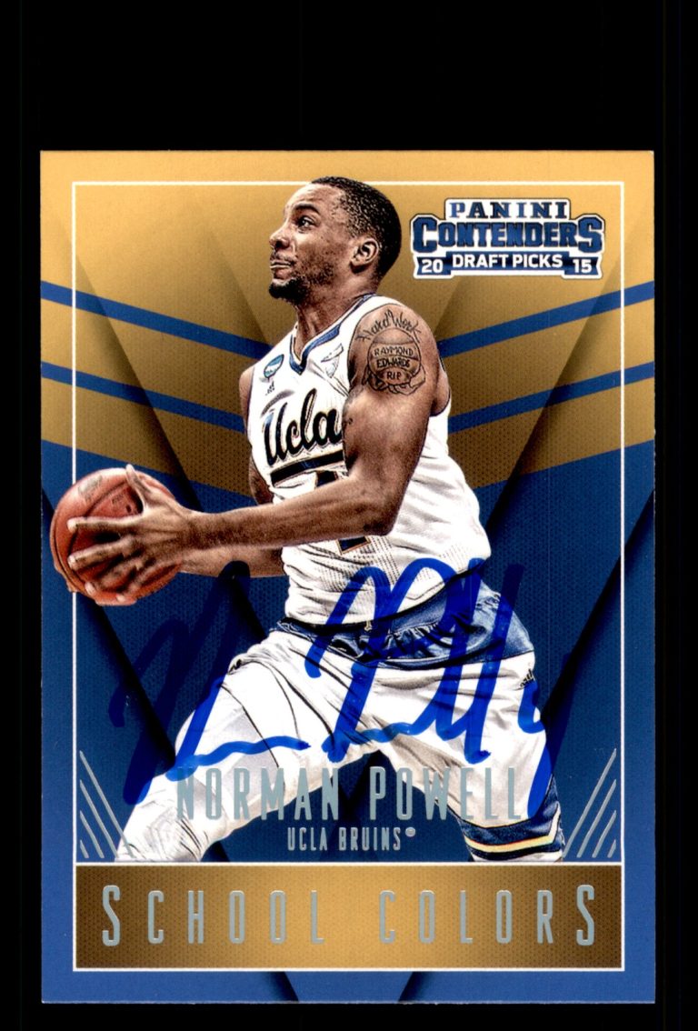 Signed Basketball Card Auto Norman Powell 2015 Panini Contenders Draft #32 UCLA