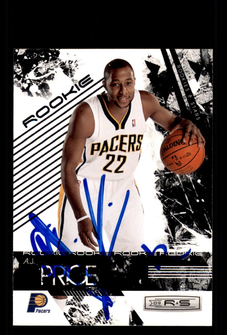 Signed Basketball Card Auto A.J. Price 2009-10 Panini Rookies & Stars #125