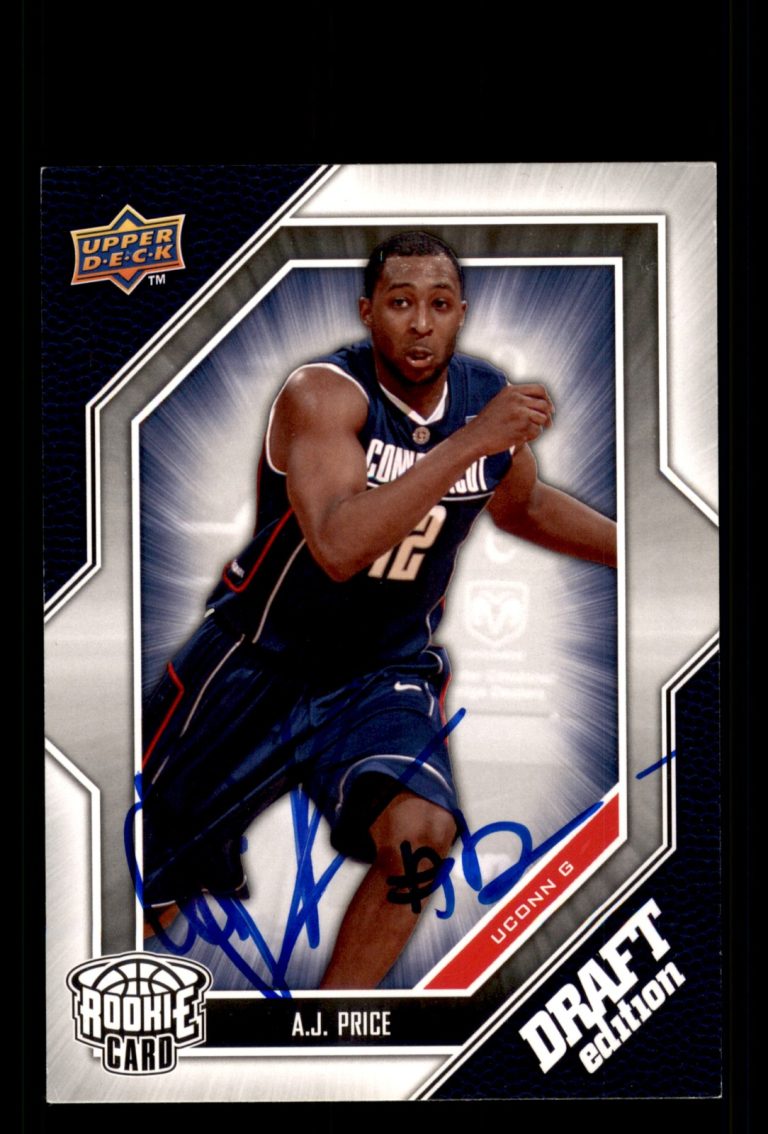 Signed Basketball Card Auto A.J. Price 2009-10 Upper Deck Draft Edition #2