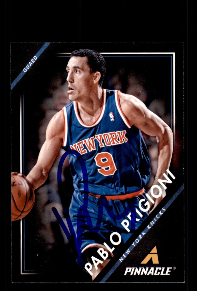 Signed Basketball Card Auto Pablo Prigioni 2013-14 Pinnacle #107 New York Knicks