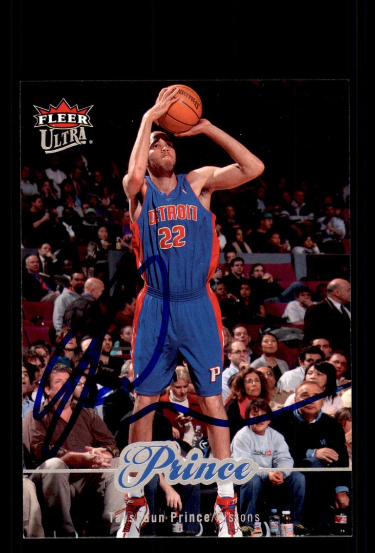 Signed Basketball Card Auto Tayshaun Prince 2007-08 Ultra #49 Detroit Pistons