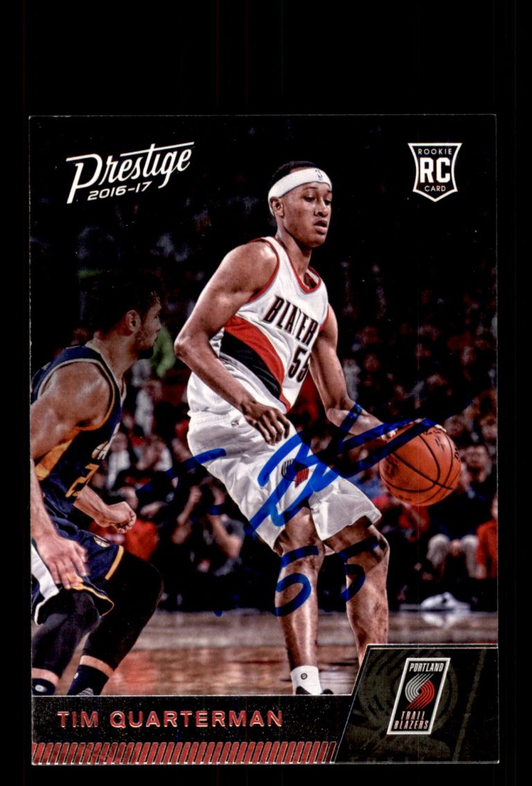 Signed Basketball Card Auto Tim Quarterman 2016-17 Panini Prestige #195