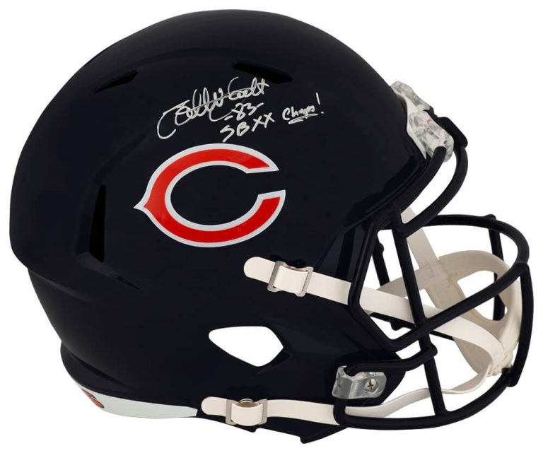 Willie Gault Signed Bears Riddell Full Size Replica Helmet w/Champs - (SS COA)