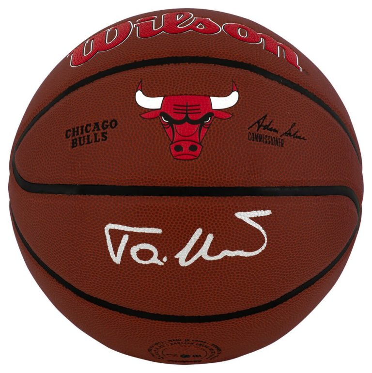 Toni Kukoc Signed Bulls Logo Wilson Alliance NBA Basketball - (SCHWARTZ COA)