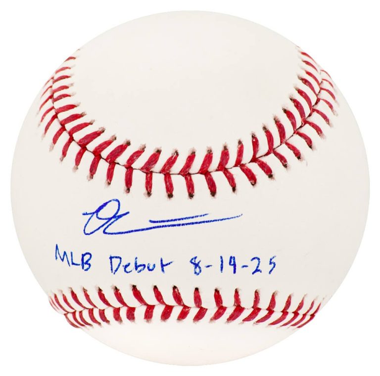 Owen Caissie Signed Rawlings Official MLB Baseball w/MLB Debut 8-14-25 -(SS COA)