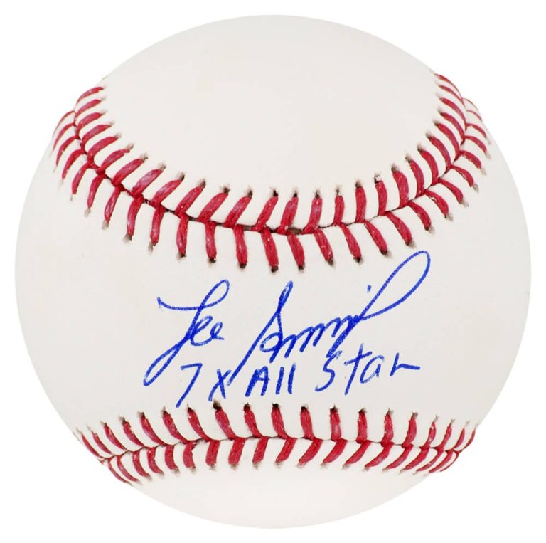 Lee Smith Signed Rawlings Official MLB Baseball w/7x All Star - (SCHWARTZ COA)