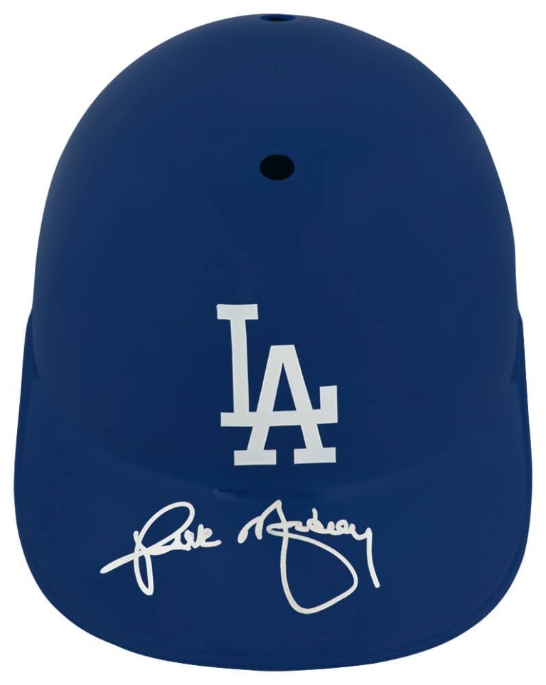 Rick Monday Signed LA Dodgers Souvenir Replica Batting Helmet - (SCHWARTZ COA)