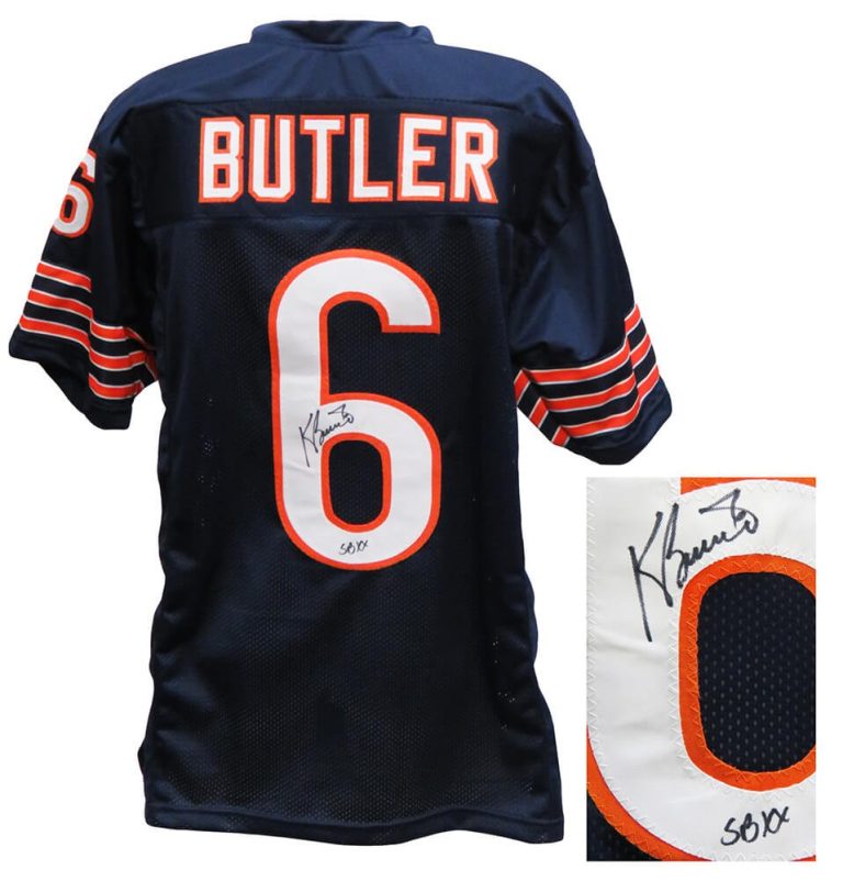 Kevin Butler BEARS Signed Navy Custom Football Jersey w/SB XX - SS COA