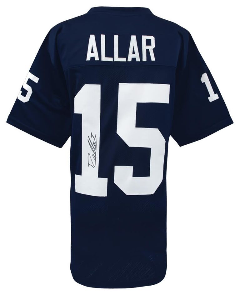 Drew Allar Signed Navy Custom College Football Jersey - (SCHWARTZ COA)
