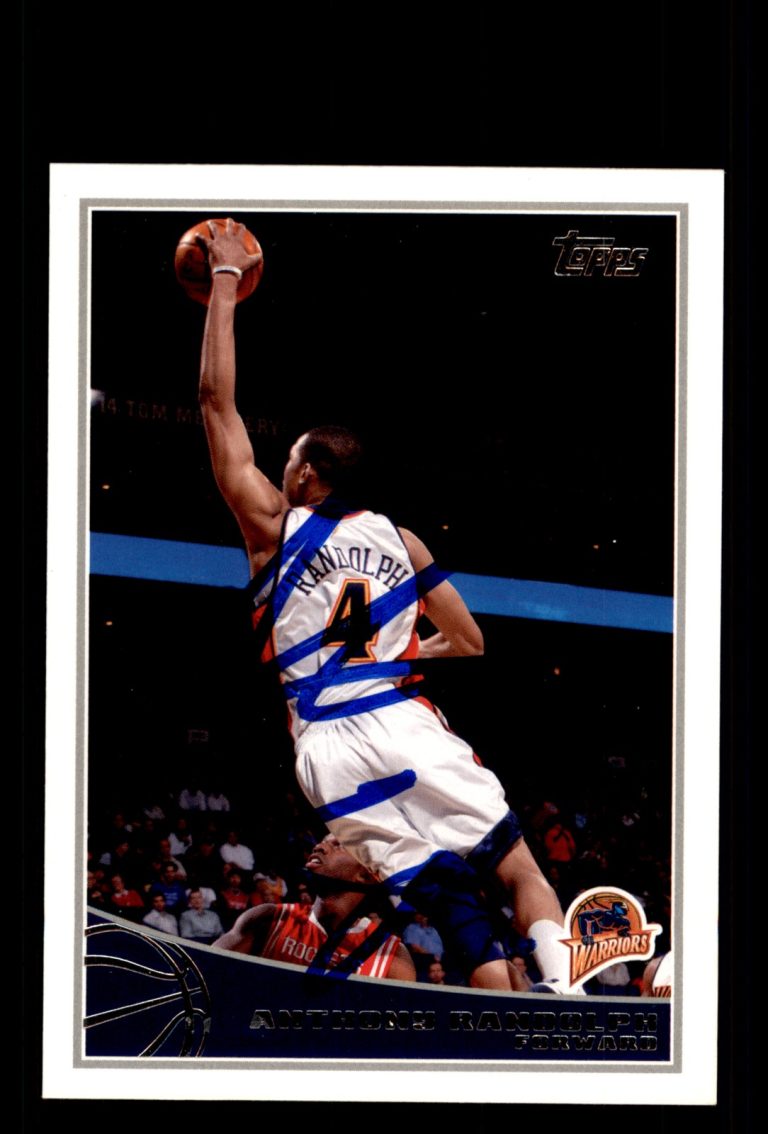 Signed Basketball Card Auto Anthony Randolph 2009-10 Topps #92 Warriors