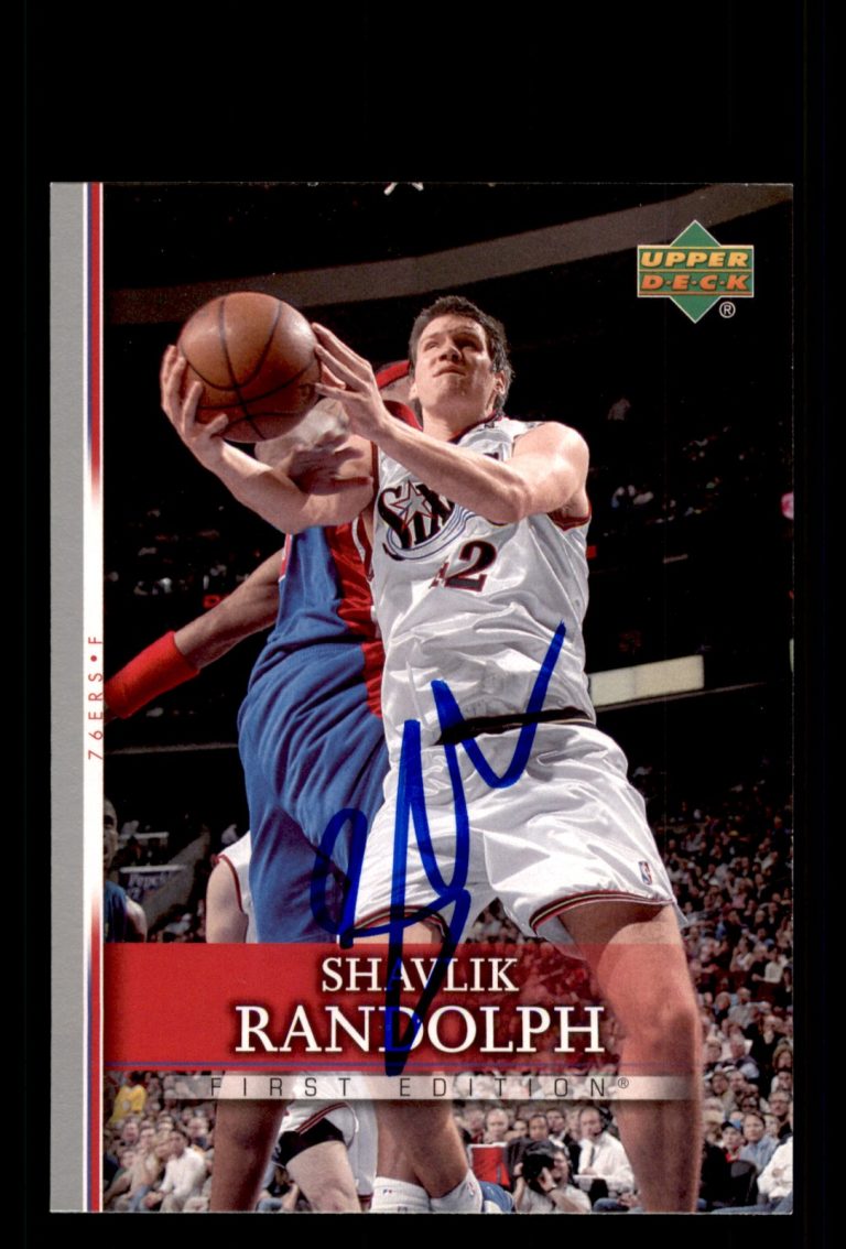 Signed Basketball Card Auto Shavlik Randolph 2007-08 Upper Deck First Edition