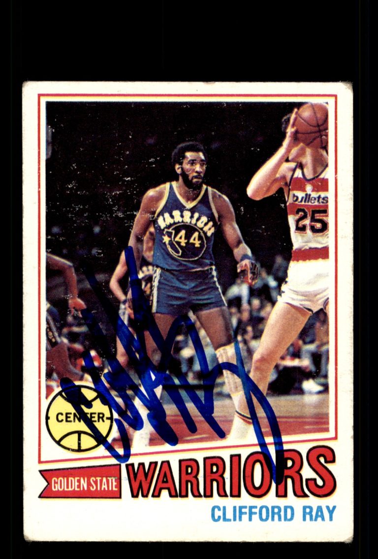 Signed Basketball Card Auto Clifford Ray 1977-78 Topps #64 Golden State Warriors