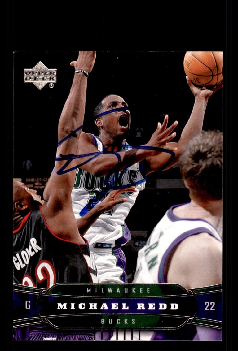 Signed Basketball Card Auto Michael Redd 2004-05 Upper Deck #102 Milwaukee Bucks