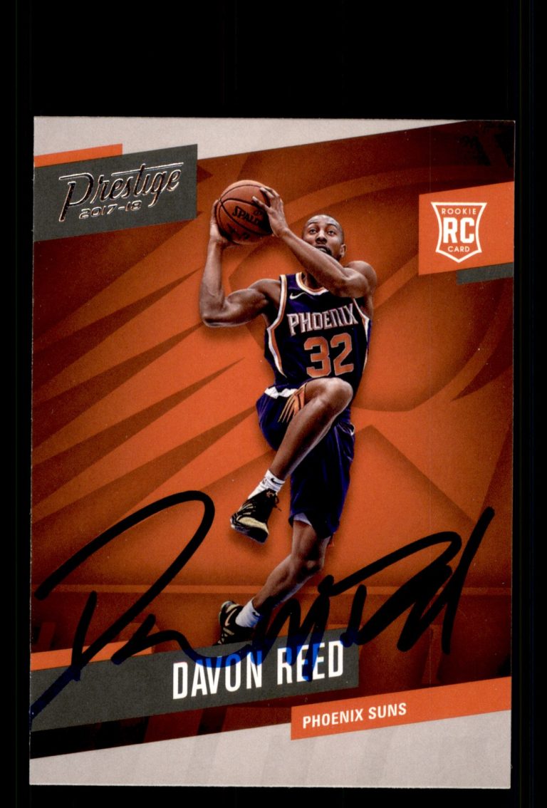 Signed Basketball Card Auto Davon Reed 2017-18 Panini Prestige #181 Phoenix Suns