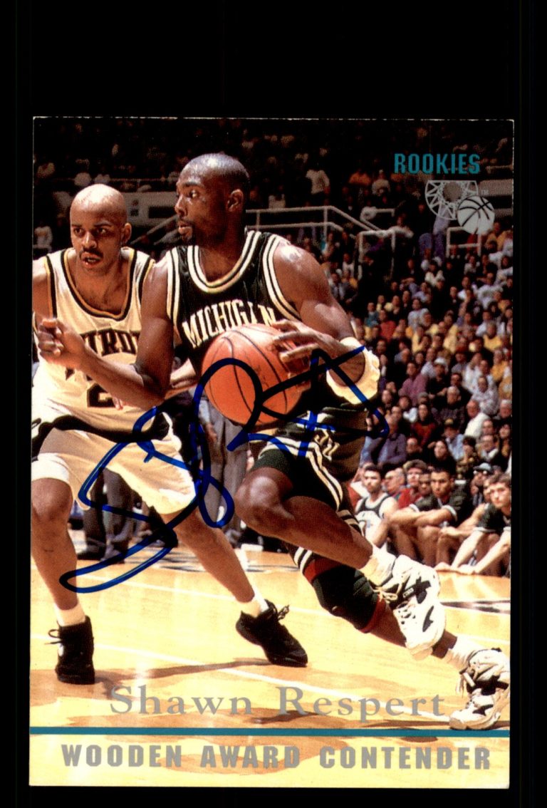 Signed Basketball Card Auto Shawn Respert 1995 Classic Rookies #94