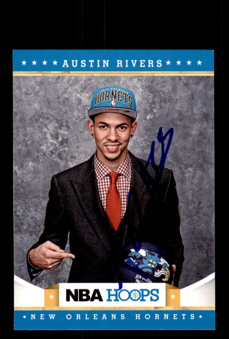 Signed Basketball Card Auto Austin Rivers 2012-13 Hoops #284 New Orleans Hornets