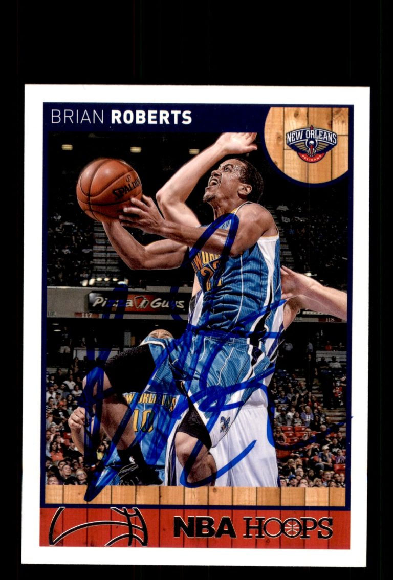 Signed Basketball Card Auto Brian Roberts 2013-14 Hoops #153 Pelicans