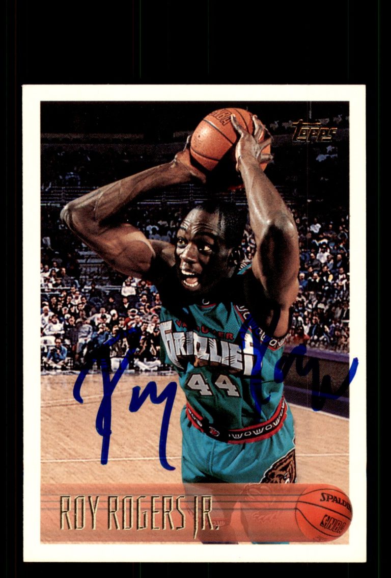 Signed Basketball Card Auto Roy Rogers Jr. 1996-97 Topps #132 Grizzlies