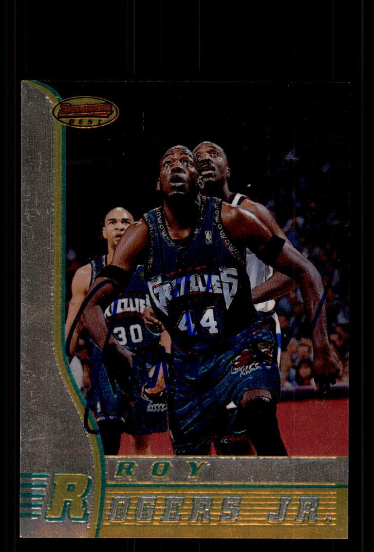 Signed Basketball Card Auto Roy Rogers 1996-97 Bowman's Best #R21 Grizzlies