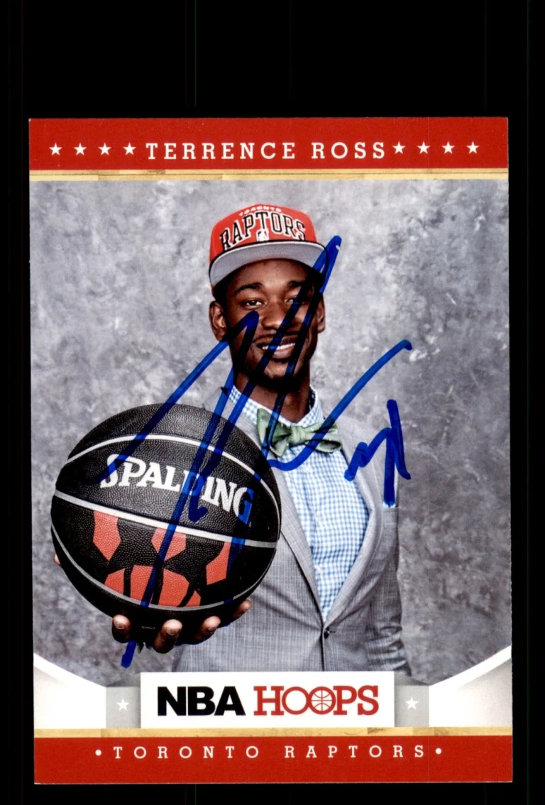 Signed Basketball Card Auto Terrence Ross 2012-13 Hoops #282 Toronto Raptors